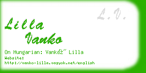 lilla vanko business card
